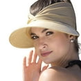 thumbnail image 4 of Sombrero para el sol para mujer, gorra con visera de playa con ala ancha para deportes, playa, golf, senderismo, gorra superior vacía para deportes al aire libre, 4 of 5