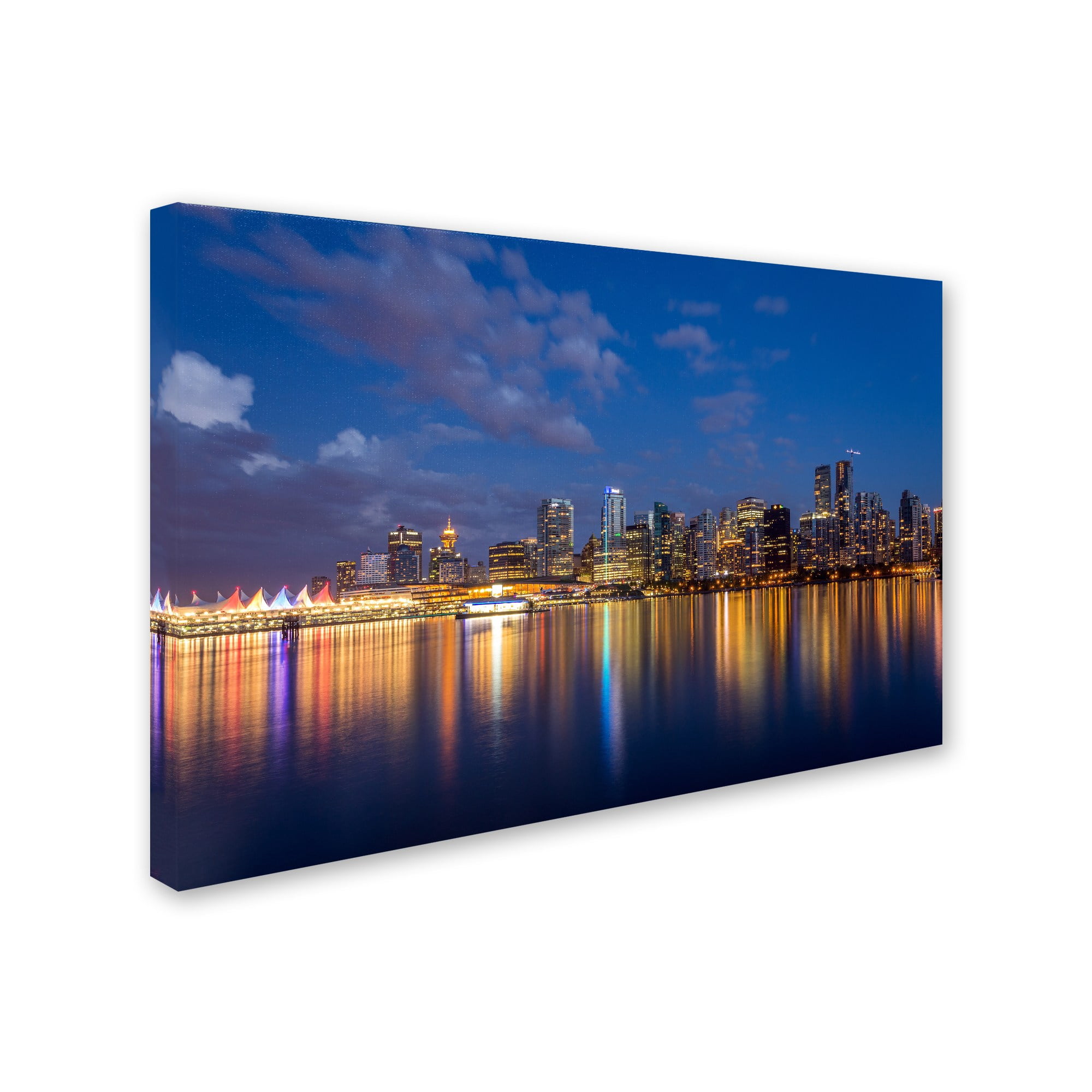 Trademark Fine Art 'Vancouver Twilight' Canvas Art by Pierre Leclerc
