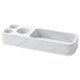 thumbnail image 1 of Portacepillos de dientes para baño, 2 tazas, organizador de cepillos de dientes, antideslizante, eléctrico Blanco, 1 of 9