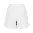 thumbnail image 6 of Felirenzacia Women's Boxers Ruffle Shorts Casual High Waisted Pajama Lounge Bottoms White,L, 6 of 9
