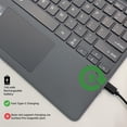 thumbnail image 4 of Detachable Bluetooth Type Cover 13 inch with Touchpad & Pen Holder for Surface Pro Copilot+ 11th, Pro 11/10/9/8, Pro X,Gray Whithout Backlit, 4 of 6