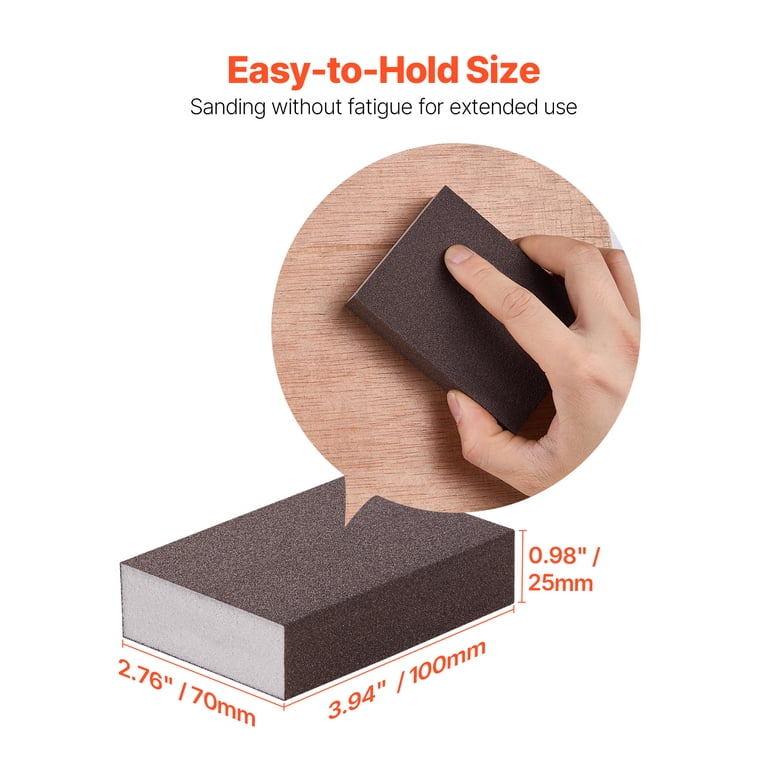 Sanding Sponge Set, 10 Pieces, Assorted Grits 60-220 photo 5