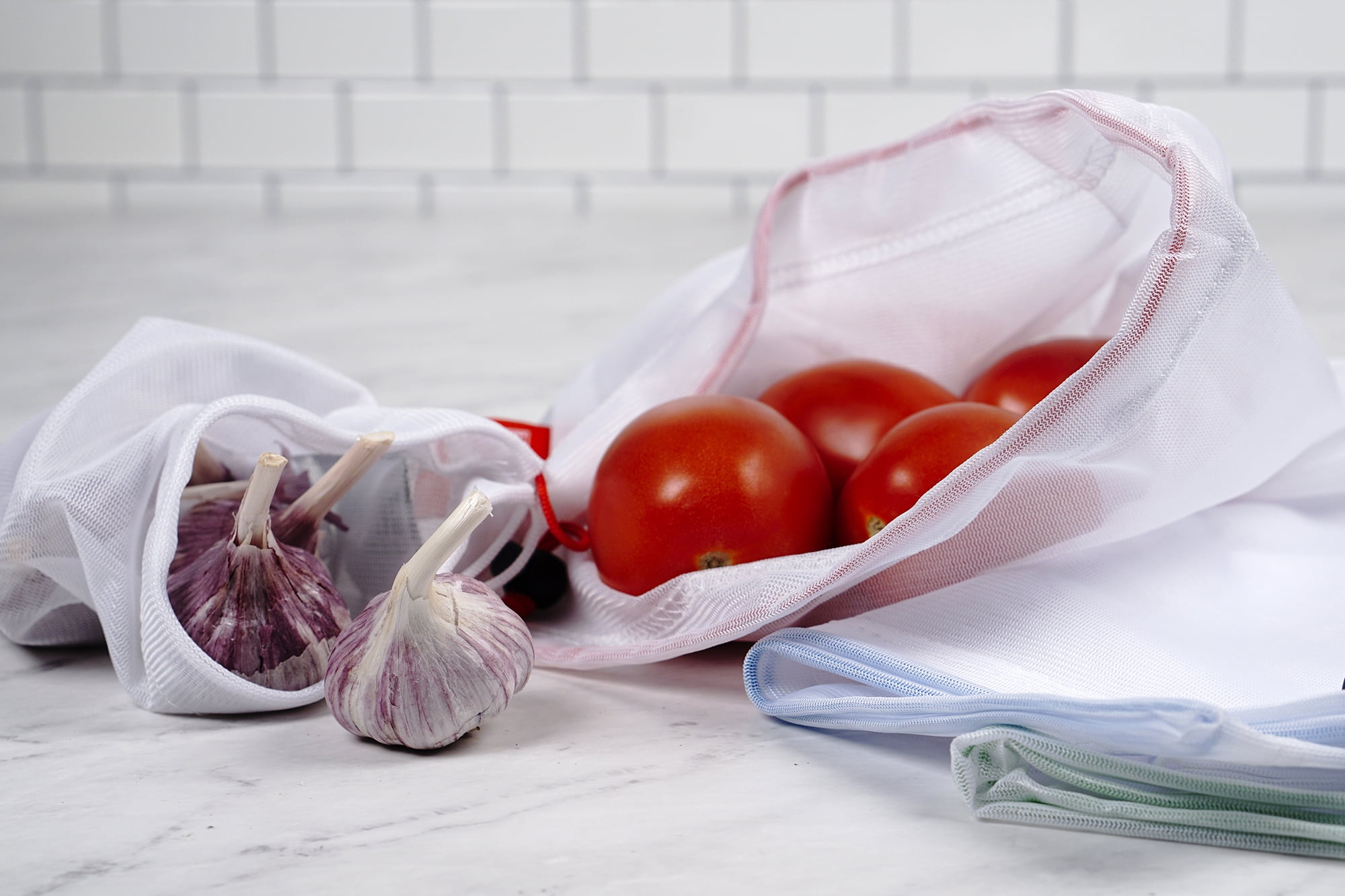Medium Mesh Produce Bags - Set of 3