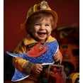 thumbnail image 6 of DolliBu Wild Spotted Blue Ray Firefighter Stuffed Animal - Wild Collection Blue Ray Fireman Toy with Red Fireman Hat Outfit, Ocean Life Animal Fire Fighter Doll Plush Toy for Kids and Adults- 17 Inch, 6 of 7