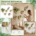 thumbnail image 2 of Wall Mounted Glass Planter, Natural Wood Slice Single Test Tube Hydroponic Vase, Hanging Plant Propagation Station for Indoor Home Decor and Office Wall Art Decoration, 2 of 6