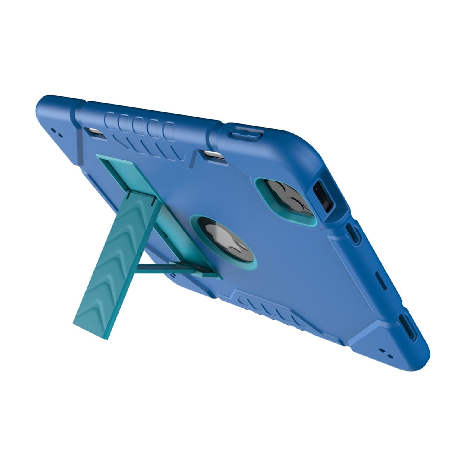 Allytechgroup Heavy Duty Case for Apple iPad 11th Generation 11" 2025 & iPad 10th Generation 10.9" 2022, Rugged Tablet Case with Kickstand Pencil Holder Logo Hole Kids Friendly TPU + PC Cover,Blue