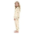 thumbnail image 4 of Fluffy Pajamas Set Fuzzy Winter Warm Pj Sets Pullover Tops and Long Pants Small Rabbits and Carrots Large, 4 of 8