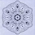 thumbnail image 1 of Ahgly Company Tapis d'Intérieur Lavables en Machine Bleu Lavande Transitionnel, 6' Carré, 1 of 7