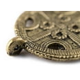 thumbnail image 3 of The Bead Chest Brass Circular Cross Tribal Baule Connector Pendant (39x50mm): African Tribal Metal Pendant for DIY Jewelry and Necklace, 3 of 3