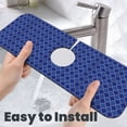 thumbnail image 6 of Sikiie Blue Lantern Shapes Splash Guard for Sink Faucet-1 PC Super Absorbent Fast Drying Mat Sink Gadgets-Splash Guard for Kitchen, Sink Mat, 6 of 7