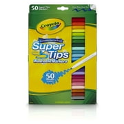 Crayola Super Tips Vibrant Colorful Washable Markers Pack (48 Pack)