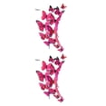 thumbnail image 3 of Justharion 12pcs/set Multicolor Double Layer 3D Butterflies Wall Stickers Room Wall Decor PVC Butterflies Fridge Stickers Rose red 2Set, 3 of 6