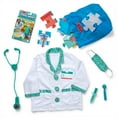 thumbnail image 2 of Melissa & Doug Doctor 3-in-1 Deluxe Collection Themed Gift Set – Costume Role Play, Puzzle, Water WOW! - FSC Certified, 2 of 9