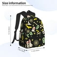 thumbnail image 2 of Yield cartoon Skull spider web Print Backpack for Women Men, Lightweight Casual Travel Daypack, Classic Basic College Backpack, Middle School Bag, 2 of 5