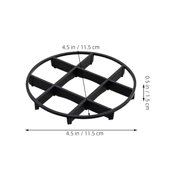ADDHAT 50Pcs Plant Pot Risers Black Plastic Elevated Stand for Indoor Outdoor Garden Plant Support