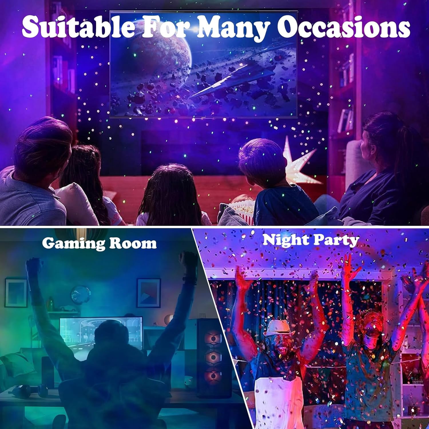 HOMEYA Astronaut Galaxy Projector Night Light,Star Nebula Projector Light with Timer,360°Space Buddy Projector with Remote Control,Gifts for Kids