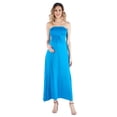 thumbnail image 6 of Maternity Strapless Empire Waist Pleated Maxi Dress, 6 of 7