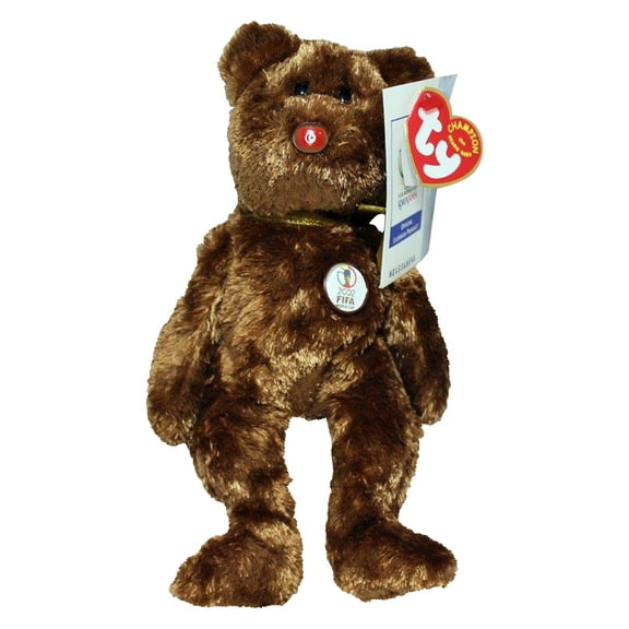 Ty Beanie Baby: Champion Tunisia FIFA World Cup Bear | Stuffed Animal | MWMT
