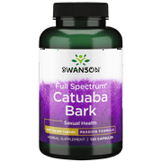 Swanson Catuaba Bark 465 Milligrams 120 Capsules