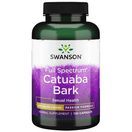 Swanson Catuaba Bark 465 Milligrams 120 Capsules