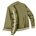 thumbnail image 4 of Yungyresw Track Jacket Stripe Sleeves Bomber Zip Up Striped Jacket Slim Fit for Autumn Wear Sports, 4 of 7
