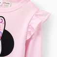 thumbnail image 6 of Disney Minnie Mouse Girls Shirts Pink Ruffle Top Printed Leggings 2 Piece Outfit Toddler Kids 2T, 6 of 8