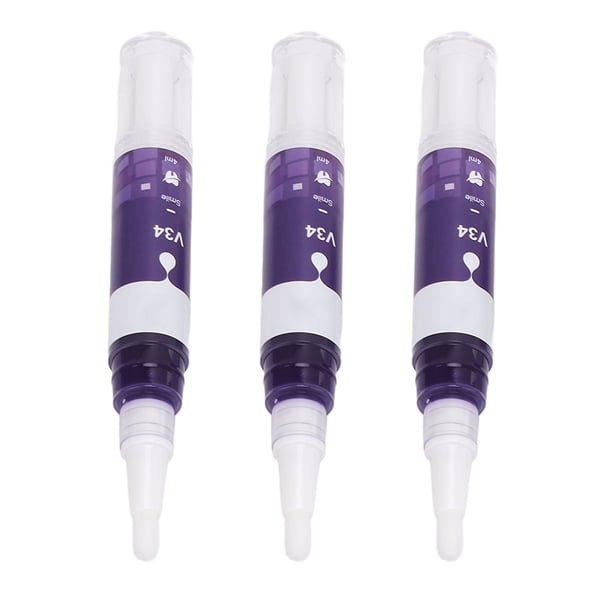 Pluma Blanqueadora de Dientes, Mejorar El Mal Aliento Eliminació de Manchas 4 ml x 3 DENTES BRILLANDO GEL PLUMA PARA EL HOGAR