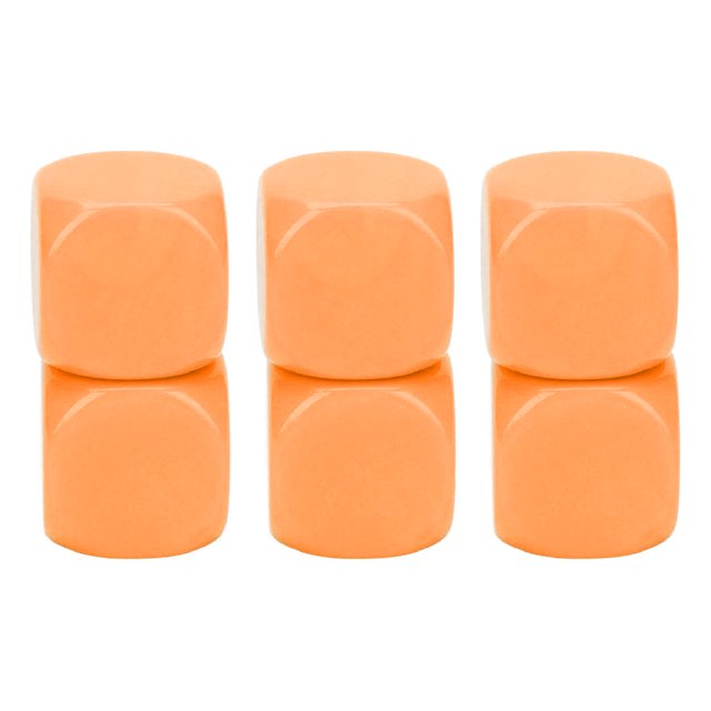 Party Dice, Round Corner Practical Large Dice Set Comfortable Hand Feel For Bar Blue,White,Orange