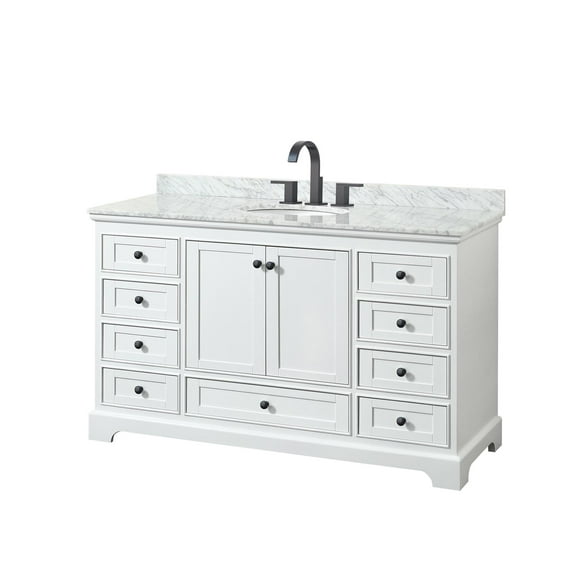 Wyndham Collection Wcs202060scmunomxx Deborah 60" Free Standing Single Vanity Set - White