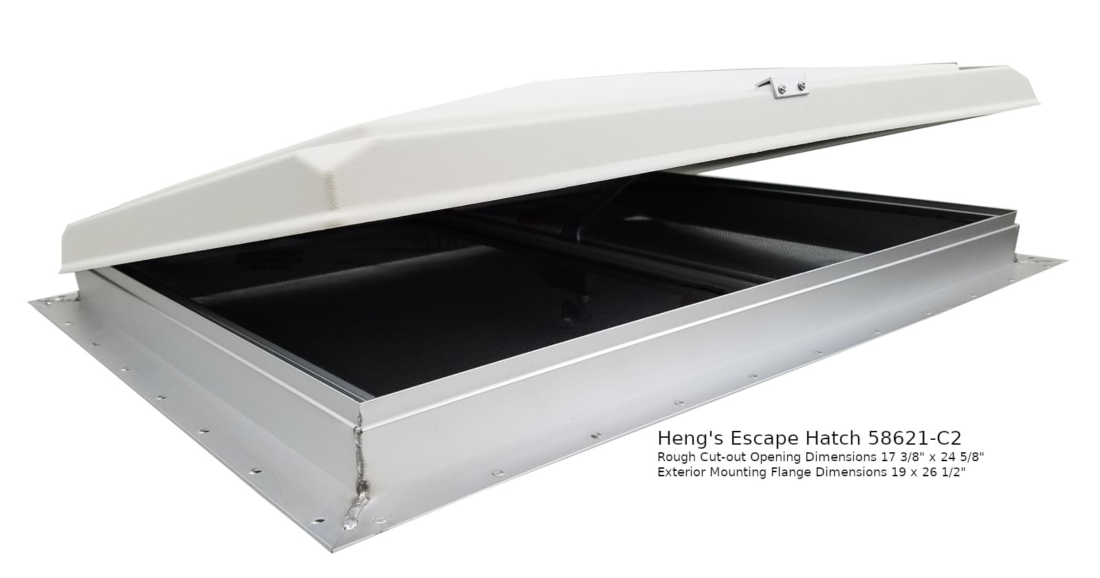 Heng's 58621C2ES RV Camper Trailer Roof Escape Hatch CUTOUT 17 3/8” x 24 5/8” …