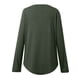 thumbnail image 4 of MHFRRA Camisa de Manga Larga, Informal, de Otoño, Cómoda, Suave y Básica, para Uso Diario. Verde Oscuro, 4 of 7