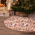 thumbnail image 5 of Bingfone Christmas Tree Skirt Mat Christmas Decoration Interior 30" -Corgi Head with Floal, 5 of 6