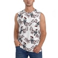thumbnail image 2 of Goofa Bird Printed Men's Sleeveless T-Shirt - Athletic Gym Workout Tank Top for Men - Moisture-Wicking, UPF 30+ Quick-Dry Muscle Tee-Small, 2 of 8