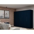 thumbnail image 2 of Manhattan Comfort Mulberry 3-Piece Wood Wardrobe Closet Set in Midnight Blue, 2 of 11