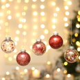 thumbnail image 5 of 30Pcs Glittery Christmas Balls Plastic Shatterproof Xmas Tree Balls Ornaments (Red, 2.36"), 5 of 13