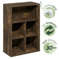 thumbnail image 5 of Furinno CUBICLE Closed Back Storage Organizer 5-Cube in Amber Pine, 5 of 6