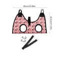 thumbnail image 3 of Cififendec Adjustable Pet Grooming Hammock Sling, 33.46", Hook Hanging Restraint Bag for At Home Nail Trimming Daily Fur Brushing Bath Care, 3 of 5