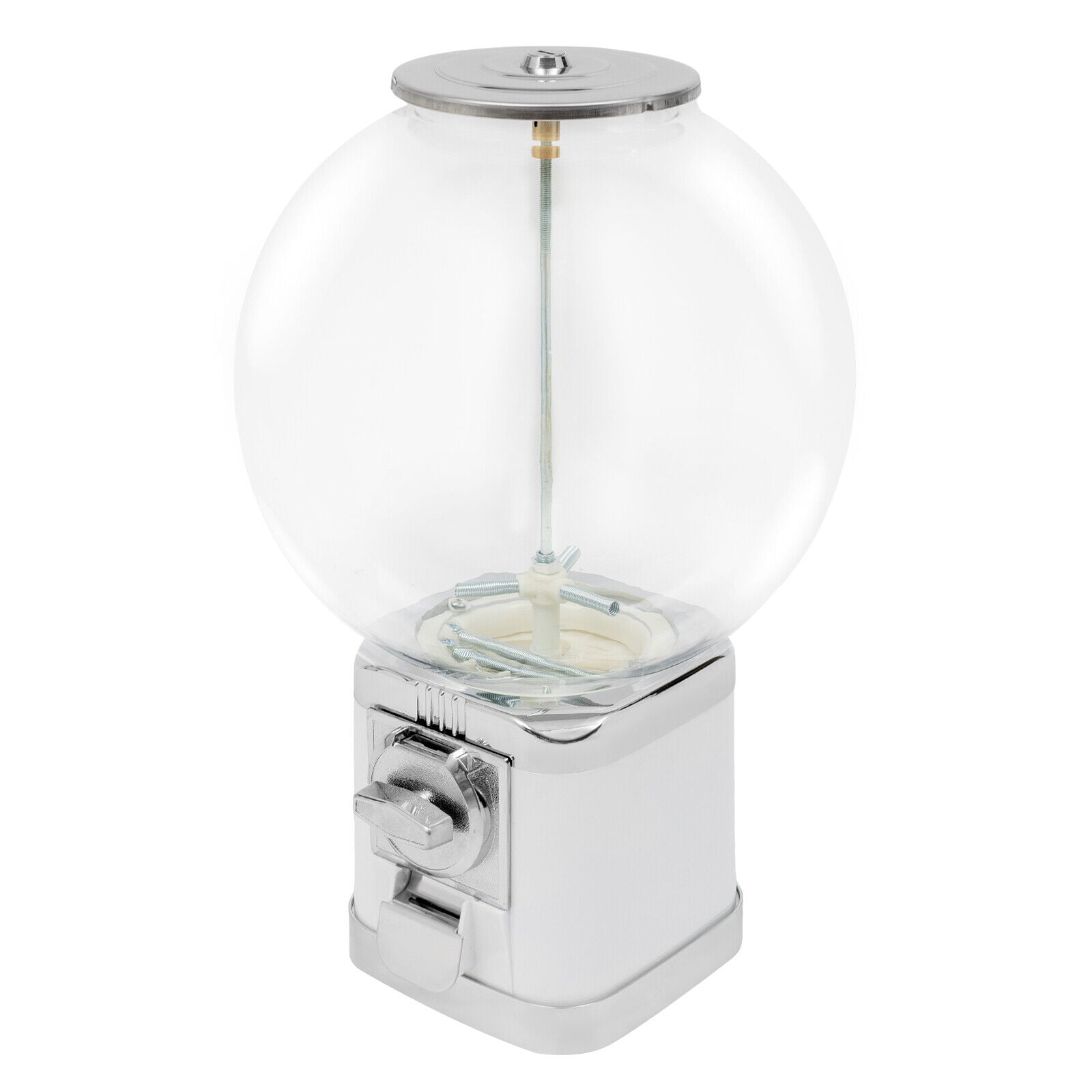 Vending Machine, Twister Ball Dispenser, White Twister Ball Dispenser for Selling Small Capsule Toys, Pinballs,