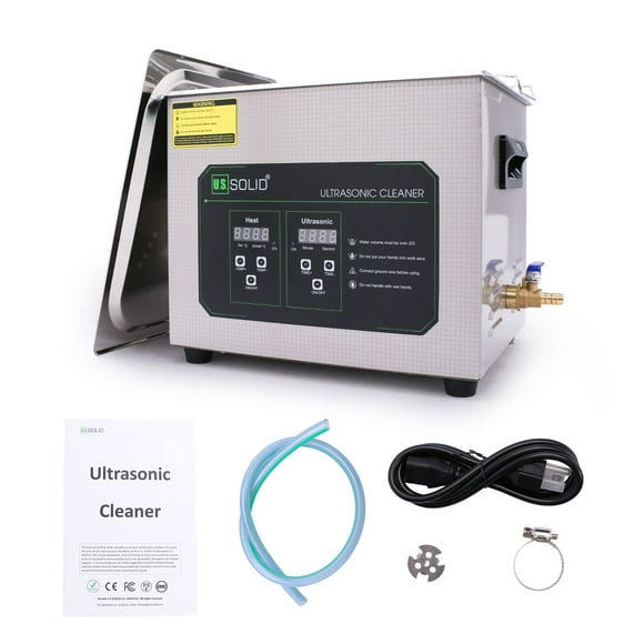 U.S. Solid Limpiador Ultrasónico de Acero Inoxidable de 6 L para Pequeños Componentes de Precisión