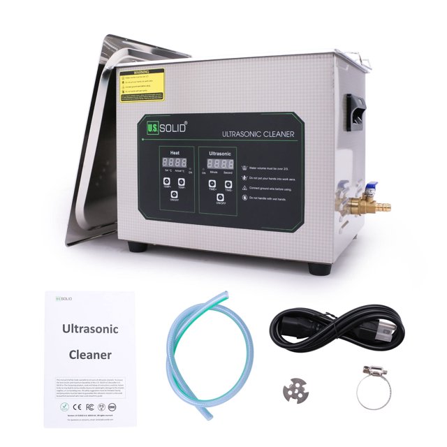 U.S. Solid Limpiador Ultrasónico de Acero Inoxidable de 6 L para Pequeños Componentes de Precisión