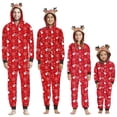 thumbnail image 1 of Pijama con capucha para la familia, mono con orejas de ciervo, mono a juego para madre, padre, niños, bebé, aspecto familiar de Navidad, regalo de Navidad, 1 of 4