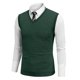 thumbnail image 5 of Camiseta sin mangas de punto para hombre, cuello en V, primavera, lisa, ligera, para hacer ejercicio, 5 of 6