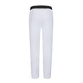 thumbnail image 3 of WTOBBY Men's Fleece-Lined Loose Athletic Pants, Winter Color Block Joggers with Pockets, Warm Casual Sports Pants for Cold Weather Activities,White 2XL, 3 of 5