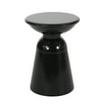 thumbnail image 4 of GDF Studio Soto Outdoor Metal Side Table, Black, 4 of 7