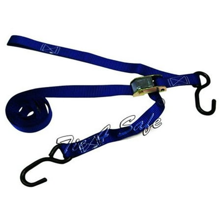Midi Coated Buckle - Tie 4 Safe CT02-606-W2NK-4B-Black 1 in. x 6 ft. Cam Buckle Strap With Fully Coated Hook & Keeper