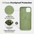 thumbnail image 4 of Compatible with iPhone 14 Plus Case, [Upgraded Liquid Silicone] [Soft Anti-Scratch Microfiber Lining] Shockproof Full Body Protective Phone Case for iPhone 14 Plus, 6.7 inch, Tea Green, 4 of 12