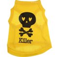 thumbnail image 3 of Ropa para perros y mascotas, chaleco multicolor con calavera asesina para Halloween, ropa de primavera y verano, 3 of 6