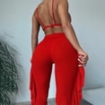 thumbnail image 2 of Bathing Suit 3Pcs/Set Swim Pool Matching Padded Charming Bra Briefs Swimwear Set with Long Pants, 2 of 5