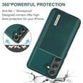 thumbnail image 5 of Allytech 2 in 1 Detachable Wallet Case for Samsung Galaxy S24 with Cash Pocket & Cash Slots, [Full Body Protection] [Magnetic Clasp] Luxury PU Leather Shockproof Slim Kickstand Case - Green, 5 of 9
