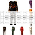 thumbnail image 4 of NIEWTR Halloween Pajamas for women Family Matching Pajamas Sleepwear Pjs Sets Long Sleeve Tops Matching Pajamas Pants Funny Jammies Print Comfort Sleepwear, 4 of 7
